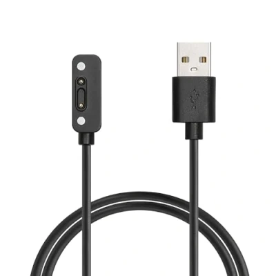 Abbildung von kwmobile USB Kabel Charger kompatibel mit Xplora X6 Play / Pro Ladekabel Smart Watch Ersatzkabel Fitnesstracker Aufladekabel in Schwarz