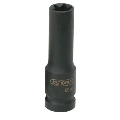 Abbildung von KS TOOLS 515.1051 Kraft Stecknuss E10 12,5 (1/2&quot;)mm (Zoll) Außen Torx, E Profil