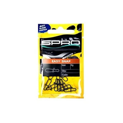 Abbildung von Spro Easy Snap &#039;Matt Schwarz&#039; Größe 1 (20 Stück) Kleinmaterial