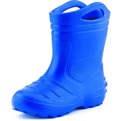 Abbildung von Ladeheid federleichte Regenschuhe Kinder mit Griffen KL051 Gummistiefel herausnehmbares Innenfutter