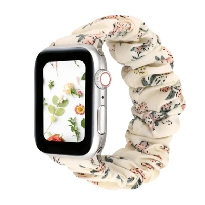 Abbildung von Apple Watch Elastisches Armband Floraler Druck leicht Geeignet für 38mm / 40mm 41mm