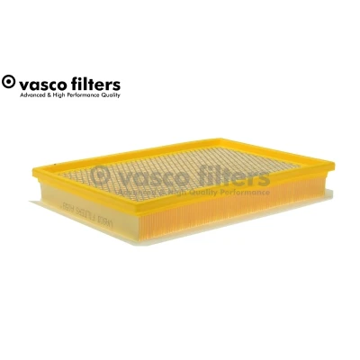 Abbildung von DAVID VASCO A159 Luftfilter 51mm 206mm 291mm rechteckig Filtereinsatz mit Vorfilter, integriertem Gitter OPEL: Corsa C Schrägheck, Meriva A