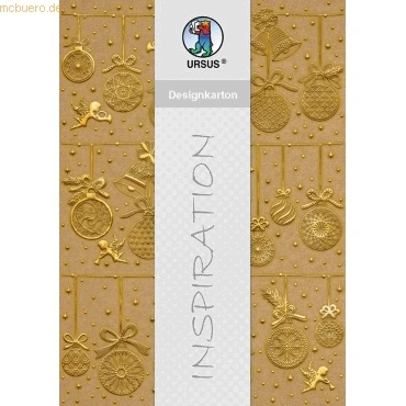 Abbildung von Ludwig Bähr Designkarton Weihnachten 250g/qm A4 VE=5 Blatt Motiv 1