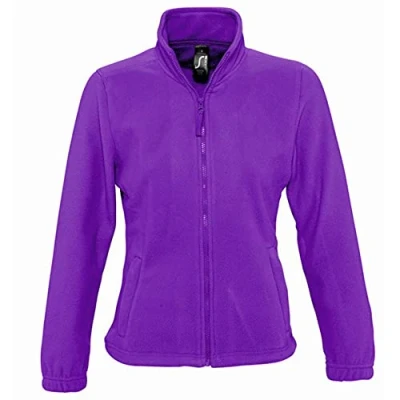 Abbildung von SOLS Damen North Fleece Jacke mit durchgehendem Reißverschluss (Xlarge) (Dunkelviolett) XL,Dunkelviolett