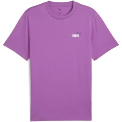 Abbildung von PUMA Unisex ESS 2 Color Small No. 1 Logo Tee T Shirts, Wild Berry,