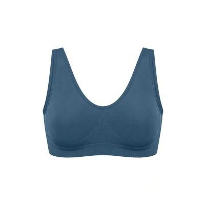 Abbildung von Schiesser Removable PADS Classic Seamless Bustier, Damen, Größe: Small, Atlantikblau
