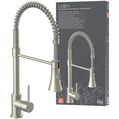 Abbildung von Eisl Spültischarmatur &quot;LEON&quot;, Wasserhahn ausziehbar, 360 schwenkbare Mischbatterie