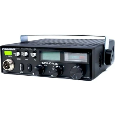 Abbildung von President Taylor IV CB Sender kann mit 12/24 Volt 40 Kanälen AM/FM betrieben Werden