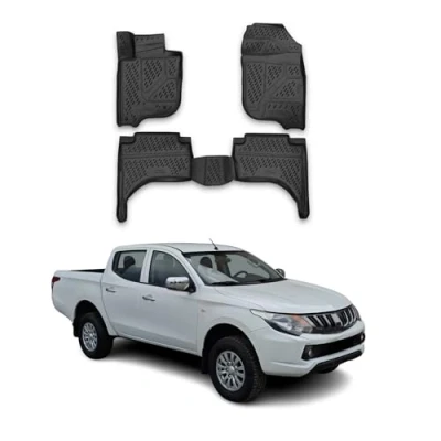 Abbildung von OMAC 4915444 Fußmattensatz Gummi, TPE (thermoplastischer Elastomer) 4 schwarz MITSUBISHI: L200 / Triton V Pickup