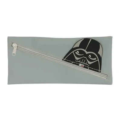 Abbildung von Safta Vader Federmäppchen für Kinder, ideal Kinder im Schulalter, bequem und vielseitig, Qualität Widerstandsfähigkeit, 22 x 1 11 cm, grau, Estándar, Lässig