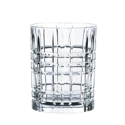 Abbildung von Nachtmann 4 teiliges Whiskygläser Set, Whiskybecher, 345 ml, Square, 101050, Kristall Klar