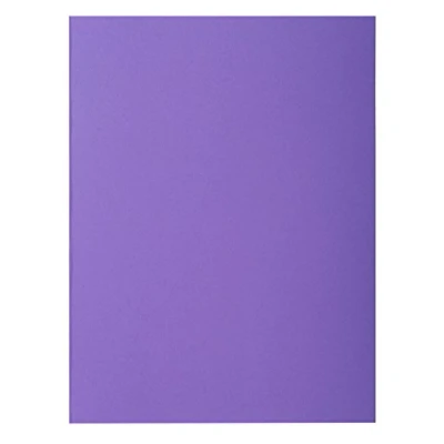 Abbildung von Exacompta 216008E 50er Pack Aktendeckel ROCKS aus extra starkem Karton für DIN A4 dunkelviolett Hefter ideal das Büro und Schule die mobile Organisation