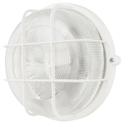 Abbildung von REV Feuchtraumleuchte LED Feuchtraumlampe rund, IP44, 7W, 600lm, 3000K, ideal als Wand oder Deckenlampe Werkstattlampe, Kellerlampe, weiß