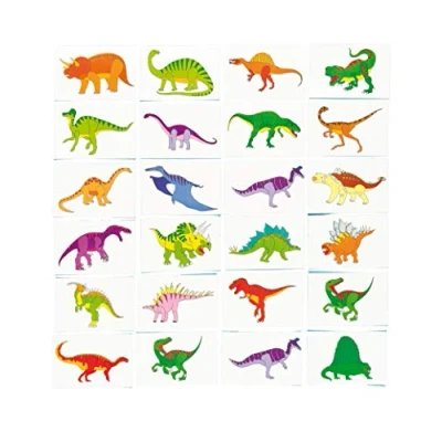 Abbildung von Baker Ross ET472 Dinosaurier Abziehtattoos für Partytüten, kleine Spielzeuge Kinder, 24 Stück (gemischt)