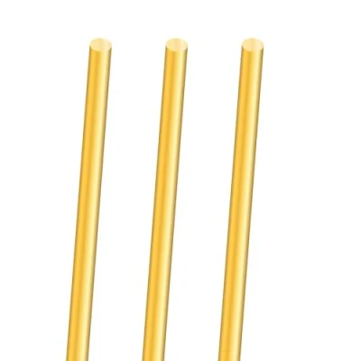 Abbildung von 3PCS 5mm Messingstab,iMeistek 300mm Länge Messing solide Rundstab Stift für Drehbank Bar Stock,DIY Crafts