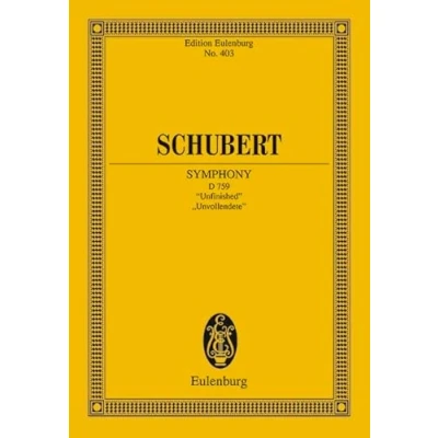 Abbildung von Sinfonie Nr. 8 h Moll: &quot;Unvollendete&quot;. D 759. Orchester. Studienpartitur. (Eulenburg Studienpartituren)