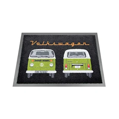 Abbildung von Fußmatte Volkswagen Türvorleger im VW Bulli T2 Design, Collection by BRISA, Rechteckig, Höhe: 7 mm, In und Outdoor, Waschbar
