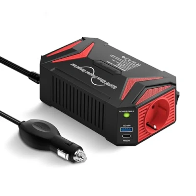 Abbildung von Reiner Sinus wechselrichter 12v auf 230v/BESTEK 300W stromwandler 12 230/steckdose Auto Adapter/Auto wechselrichter,Inverter,inkl. Kfz Zigarettenanzünder Stecker