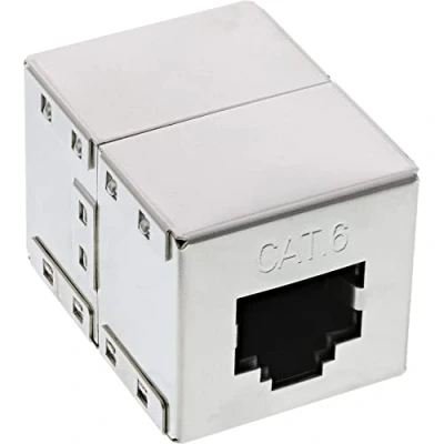 Abbildung von InLine Patchkabelkupplung Cat.6, 2x RJ45 Buchse, geschirmt