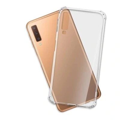 Abbildung von mtb more energy® Hülle Crystal Armor kompatibel mit Samsung Galaxy A7 2018 (SM A750, 6.0&#039;&#039;) verstärkte Ecken Anti Shock Schutzhülle Case Cover Tasche