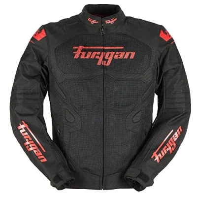 Abbildung von Furygan Herren Motorradjacke ATOM VENTED EVO Erweiterter Schulter und Ellbogenschutz D3O Atmungsaktiv Verstellbare Ärmel Verschiedene Größen