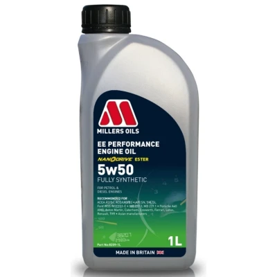 Abbildung von Millers Oils Ee Performance 5W 50 1l Motoröl 8209 1 MERCEDES BENZ: C Klasse Limousine, E T modell