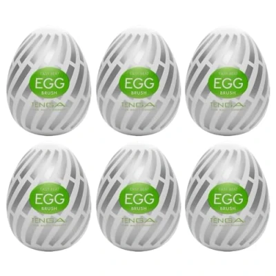 Abbildung von Masturbator „Egg Brush“ mit Softborsten Stimulationsstruktur