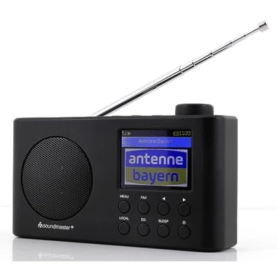 Abbildung von Soundmaster IR6500SW Internetradio DAB+ UKW Radio Bluetooth UPnP Netzwerkplayer tragbares mit Akku 2.200 mAh wiederaufladbar Farbdisplay