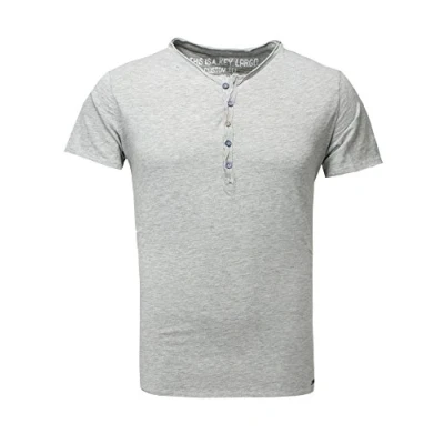 Abbildung von KEY LARGO Herren Lemonade Button T Shirt, Silver Mel. (1108), XXL