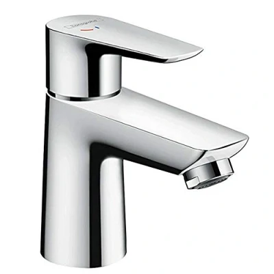 Abbildung von hansgrohe Waschtischarmatur &quot;Talis E&quot;, 80cm, CoolStart mit Zugstangen Ablaufgarnitur, chrom