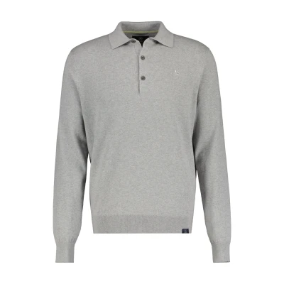 Abbildung von LERROS Langarm Poloshirt mit Logo Stickerei
