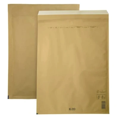 Abbildung von Netuno 50 Stück Versandtaschen gepolstert K2 370 x 480 mm Braun haftklebend Luftpolstertaschen Luftpolsterumschläge Polsterumschläge Briefumschläge Recycling Luftfolie