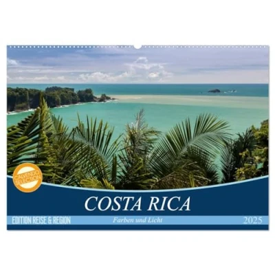 Abbildung von COSTA RICA Farben und Licht (Wandkalender 2025 DIN A2 quer), CALVENDO Monatskalender
