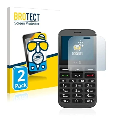 Abbildung von BROTECT Entspiegelungs Schutzfolie für Doro 1370 (2 Stück) Matte Displayschutz Folie, Anti Reflex, Fingerprint