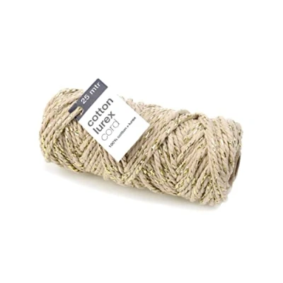 Abbildung von Cotton Lurex Twist, Taupe