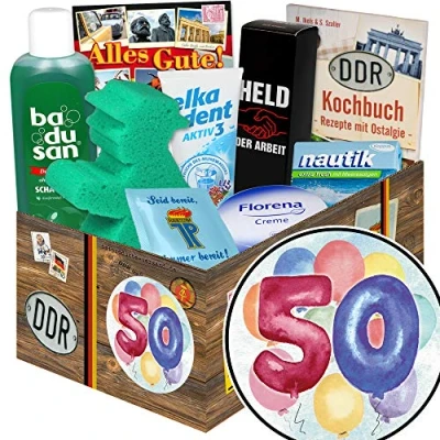 Abbildung von 50. Geburtstag / Geburtstagsgeschenk Frau/Pflegeset DDR