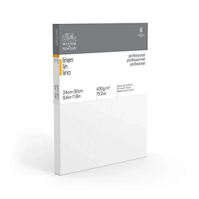 Abbildung von Winsor &amp; Newton 6204001 Professional Keilrahmen aus Leinen, 465 g/m², 3 fach grundiert, mittlere Körnung, ideal für die Ölfarben und Acrylfarben 100 x cm