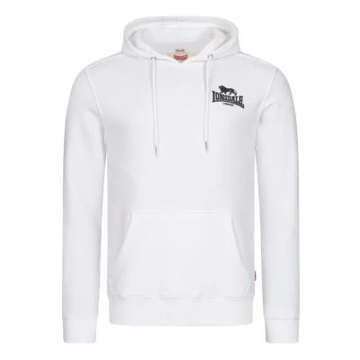 Abbildung von Lonsdale Schmale Passform Claughton Kapuzenpullover, Herren, Größe: 3XL, White black