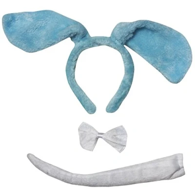 Abbildung von Petitebelle Stirnband Bowtie Schwanz Kostüm für Erwachsene Einheitsgröße Hundeblau