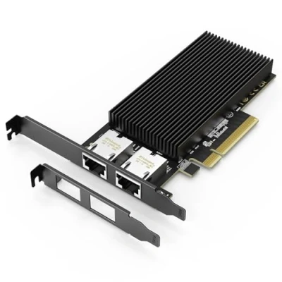 Abbildung von 10G Dual RJ45 Port PCI E Netzwerkkarte, mit X540 Controller, Gigaplus T2 10Gb Ethernet Adapter 2 * 10Gbe NIC, Unterstützung von Windows/Linux/ESX Servern