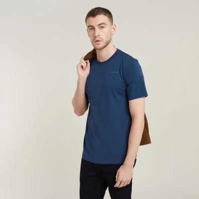 Abbildung von G Star RAW Men&#039;s Slim Base T Shirt, Blau (dk sea Blue D19070 C723 1023), XL