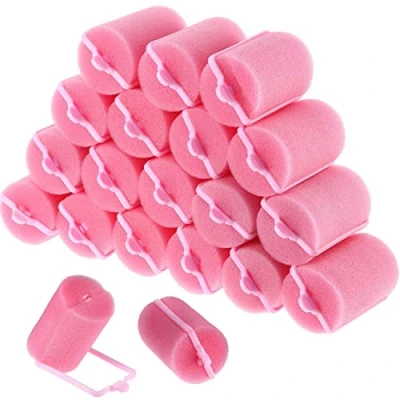 Abbildung von 18 Stücke Schwamm Lockenwickler 40 mm Weichschaum Large Größe für Damen und Kinder (40 mm)
