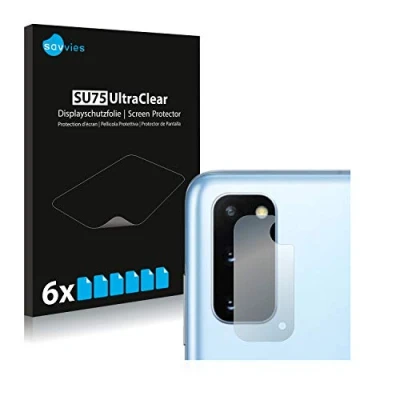 Abbildung von Savvies 6 Stück Schutzfolie für Samsung Galaxy S20 / 5G (Kamera) Displayschutz Folie Ultra Transparent
