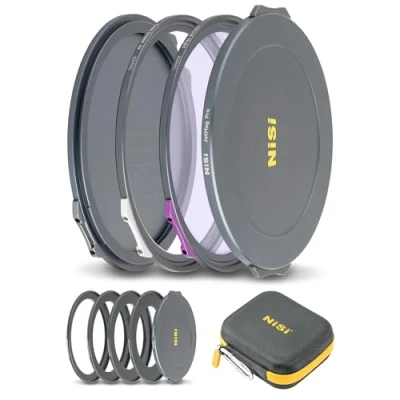 Abbildung von NiSi JetMag Pro Magnetische Filter Kit 82mm mit Verriegelung Night (Natural Filter, Cross Screen 4X, 67mm/72mm/77mm/82mm Magnetisches Adapterring)