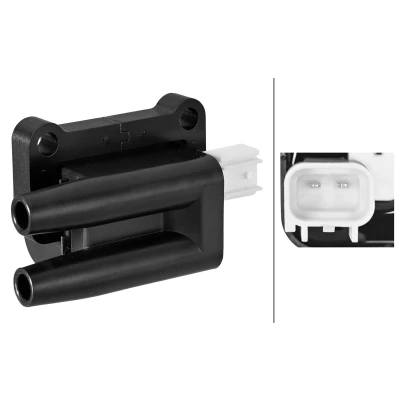 Abbildung von HELLA 5DA 358 102 081 Zündspule 2 polig Doppelzündspule MITSUBISHI: Pajero Sport 1 SUV