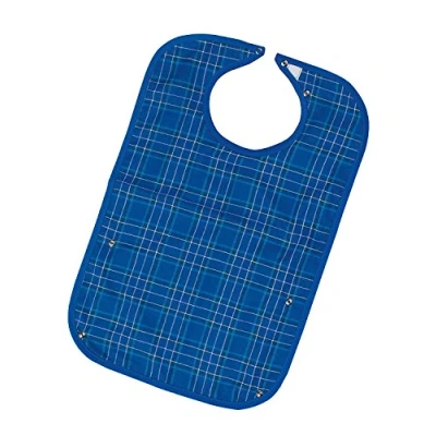 Abbildung von Homecraft Everyday Bib, Waterproof Adult Clothing Protector from Spills and Stains, Mealtime Bib Protector, Dinning Aid Apron, Washable, Medium, Blue, (Eligible for VAT relief in the UK)