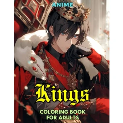 Abbildung von Anime: Kings: Coloring Book for Adults: Grayscale Images (Anime Books Adults)
