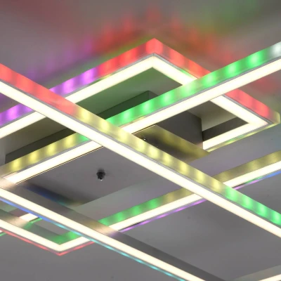Abbildung von LeuchtenDirekt LED Deckenleuchte FELIX60, Downlight: CCT, Sidlight: RGB, dimmbar, IR Fernbedienung,