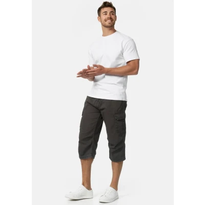 Abbildung von Indicode Jeans MIT GÜRTEL Nicolas Shorts, Herren, Größe: Large, Dark grey