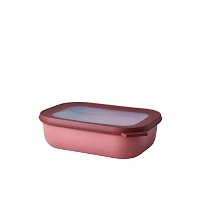 Abbildung von Mepal Multi Bowl Cirqula Rectangular Vorratsdose mit Deckel Geeignet als Luftdichte Aufbewahrungsbox für den Kühlschrank, Mikrowellengeschirr &amp; Frischhaltedosen 1000 ml Vivid mauve